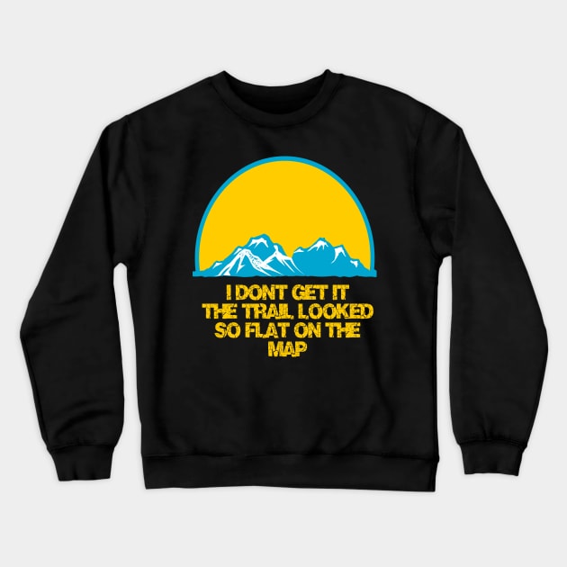 Hiking and trail Crewneck Sweatshirt by Rombenk art